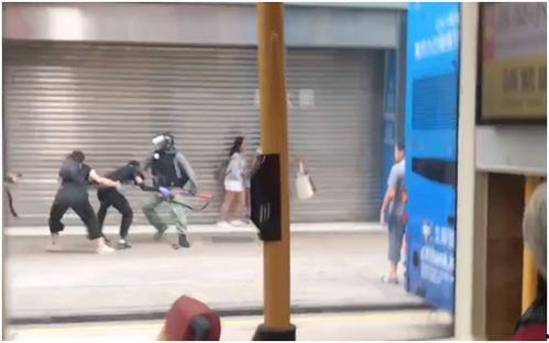 香港袭警视频,现场画面令人震惊